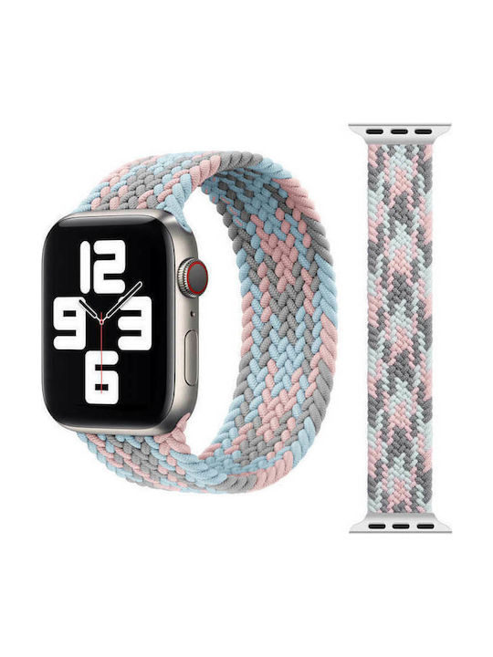 Wiwu Solo Loop (S) Λουράκι Υφασμάτινο Gray/Pink/Lake Blue (Apple Watch 38/40/41mm) - Κύρια εικόνα
